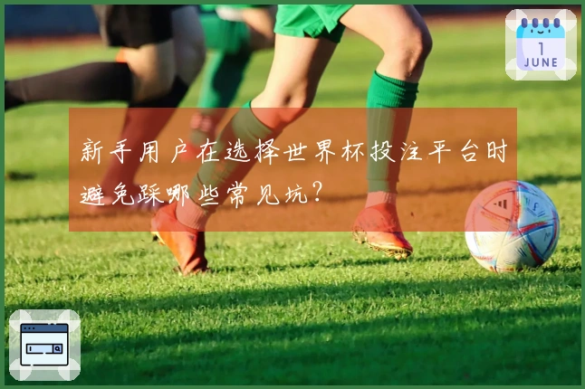 新手用户在选择世界杯投注平台时避免踩哪些常见坑？